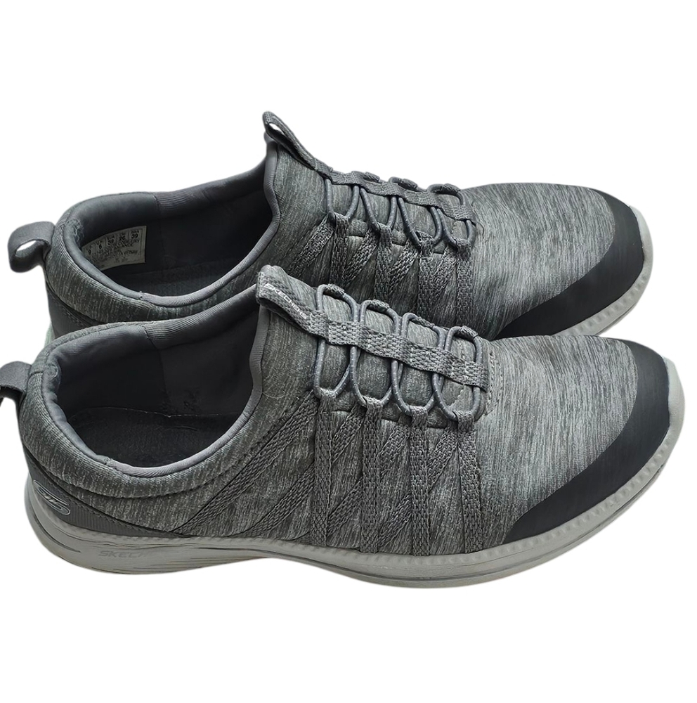 Skechers Memory Foam Women's Gray Sneakers - Picture 3 of 7